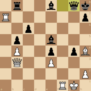 Schachstellung Bronstein gegen Botvinnik, 1951